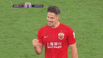[进球视频]超级世界波💥！坎波斯30米外直接任意球破门，海港2-2扳平